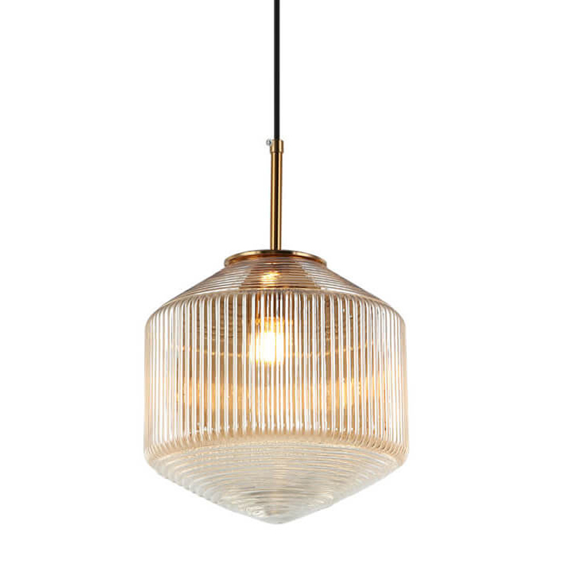 Подвесной светильник Clear Glass Pendant gold Бронза Золотой в Москве | Loft Concept 