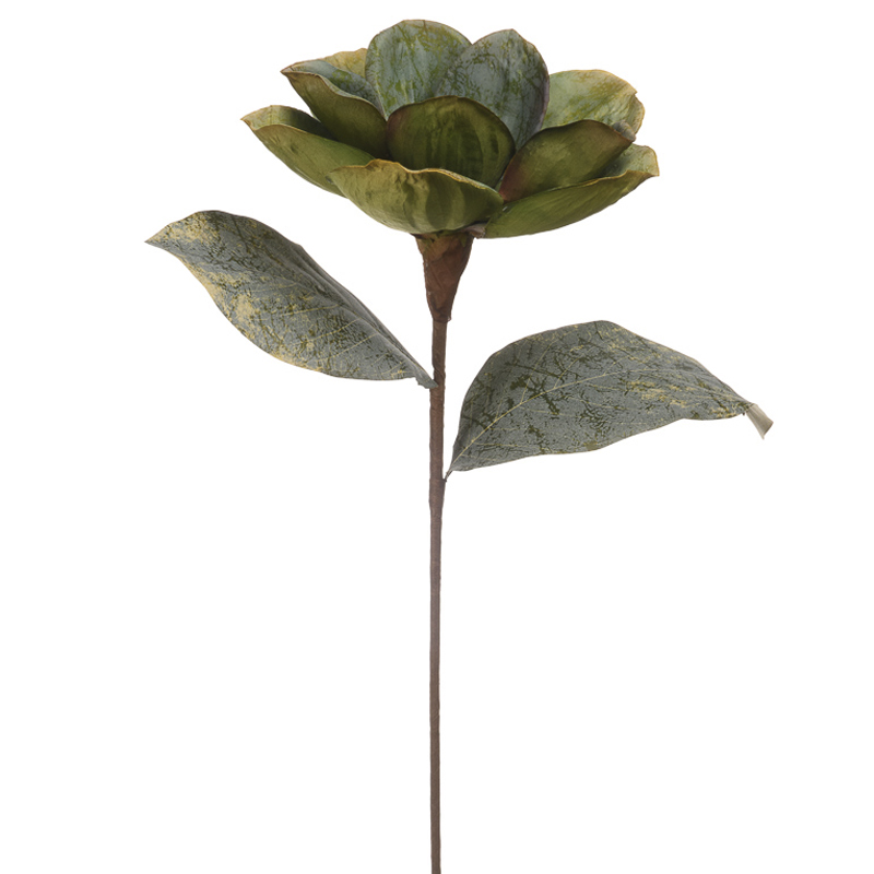 

Декоративный искусственный цветок Магнолия зеленая