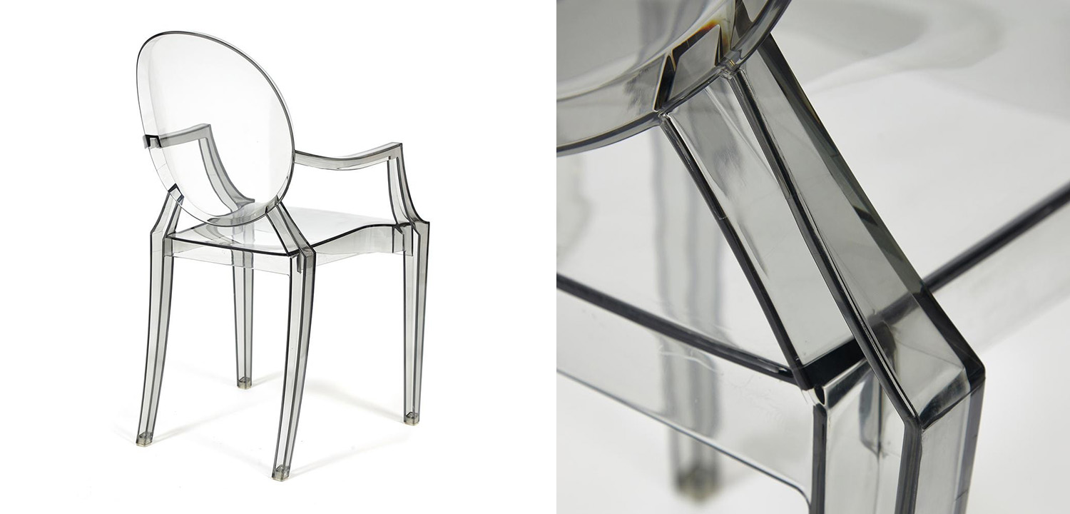 Стул Transparent Chair серый - фото