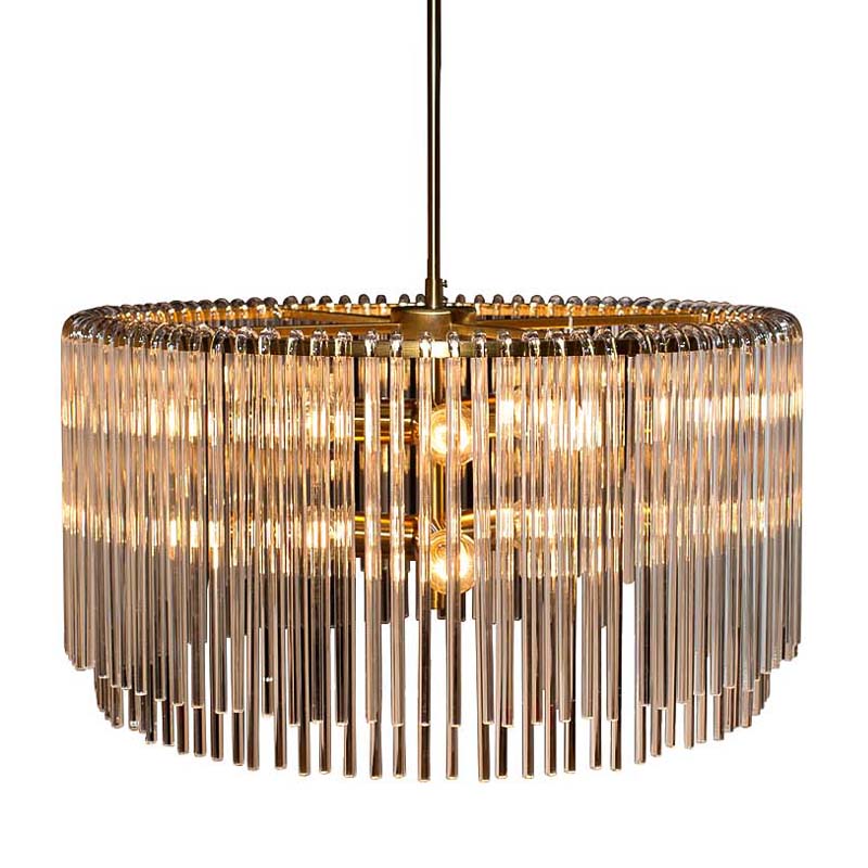  Hexagon Tube Light Suspensions Circle gold    | Loft Concept 