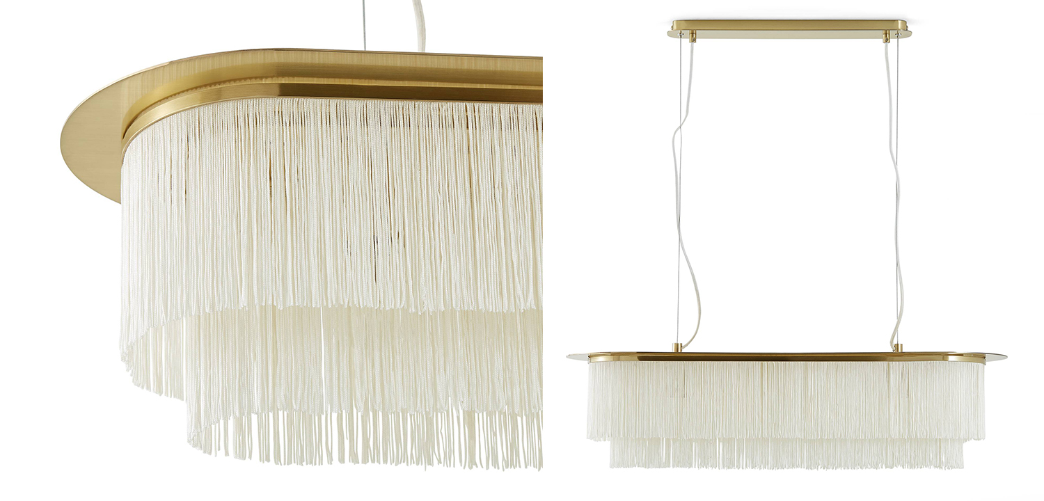 Люстра Houtique Linear Chandelier Cream - фото №1