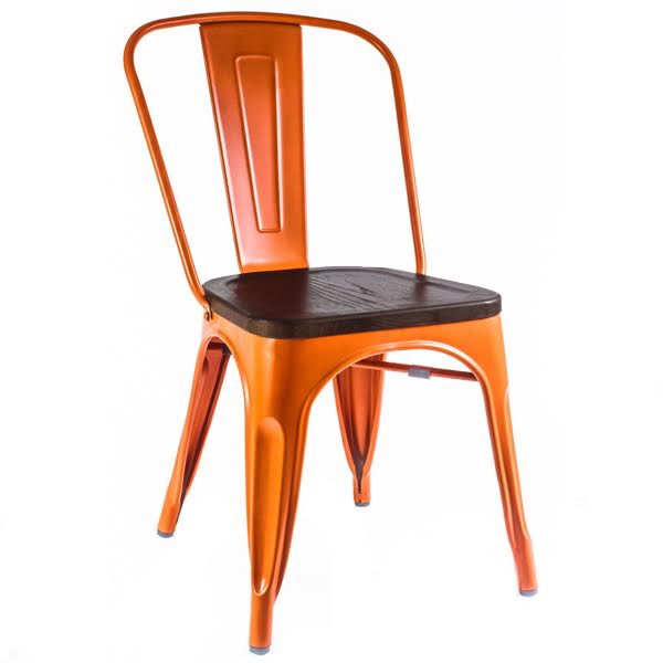 Кухонный стул Tolix Chair Wood Orange