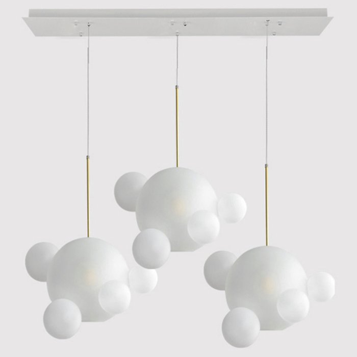  GIOPATO & COOMBES BOLLE BLS LAMP white glass rectangle     | Loft Concept 
