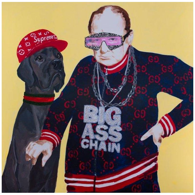  Winston Churchill in Gucci Track Suit with Big Ass Chain    | Loft Concept 