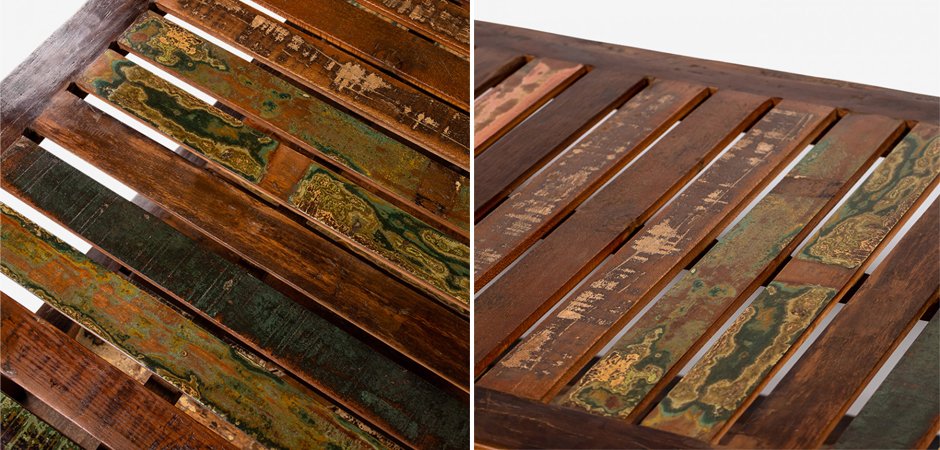 Журнальный стол Multicolored Antique Wood Журнальный стол Multicolored Antique Wood - Loft-Concept