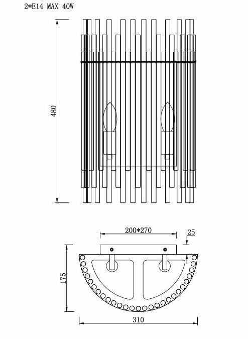 Бра Nembus Chromium Sconces в Москве