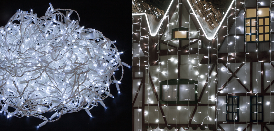 Гирлянда-Занавес с Белым светом - Loft-Concept в Москве