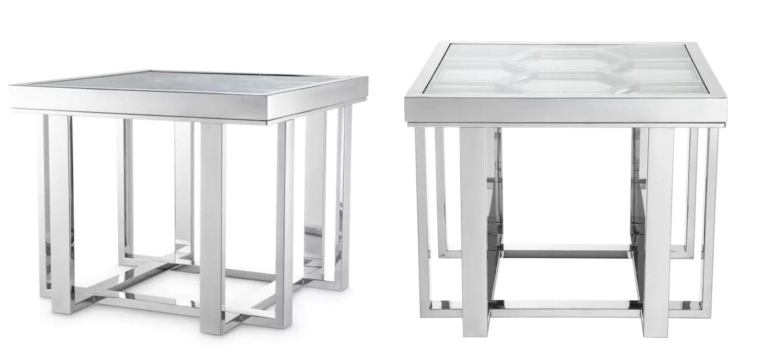 Приставной стол Philipp Plein Side Table Skeleton Chrome - фото