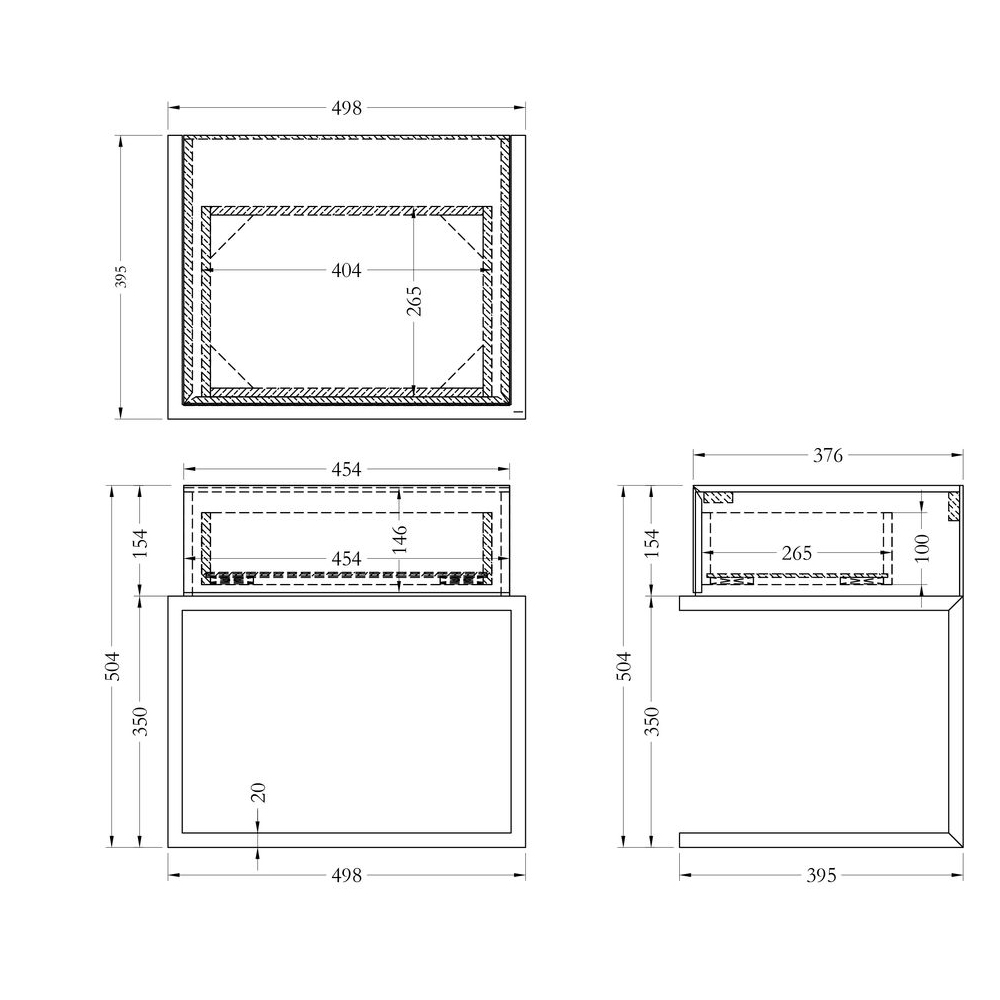 Тумбочка зеркальная с ящиком Mirror Chrome Cabinet в Москве