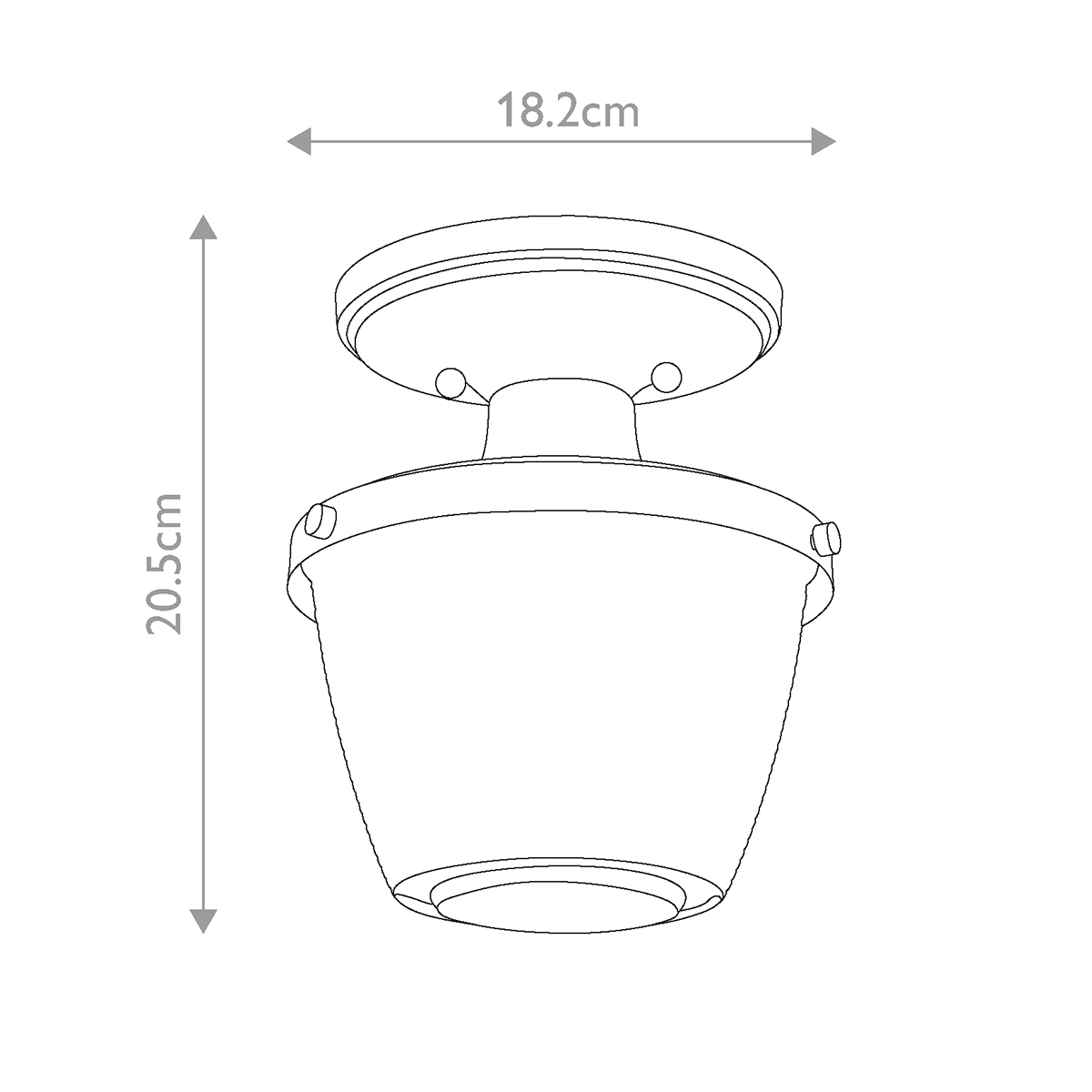 Потолочный светильник для ванных комнат с плафоном из прессованного фактурного стекла Quoizel в Москве