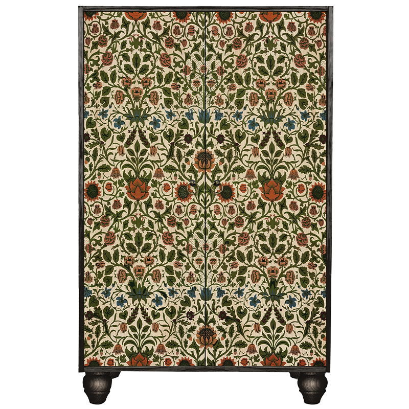       Floral Print Cabinet Black     | Loft Concept 