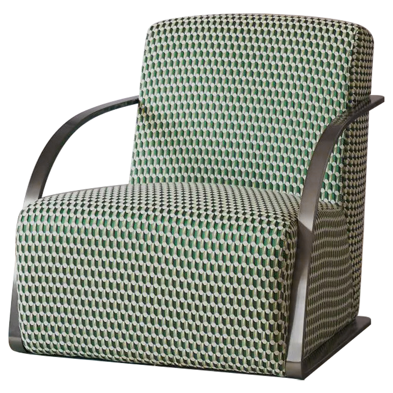  Esme Green Pattern Armchair      | Loft Concept 