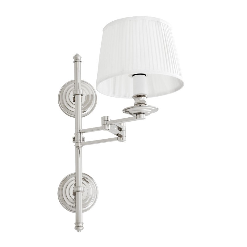 Бра Wall Lamp Favonius Nickel Никель Белый в Москве | Loft Concept 