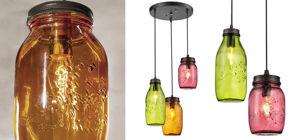 Подвесной светильник Dreamy Rustic Colorful Mason Pendant Подвесной светильник Dreamy Rustic Colorful Mason Pendant - Loft-Concept в Москве
