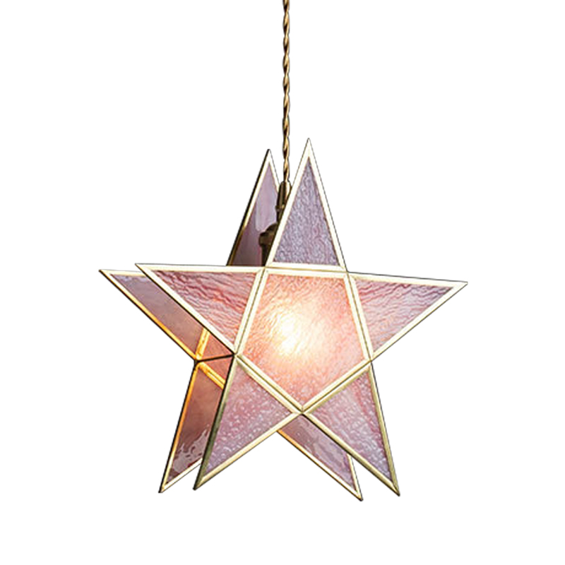   Star Pink Glass Hanging Light     | Loft Concept 