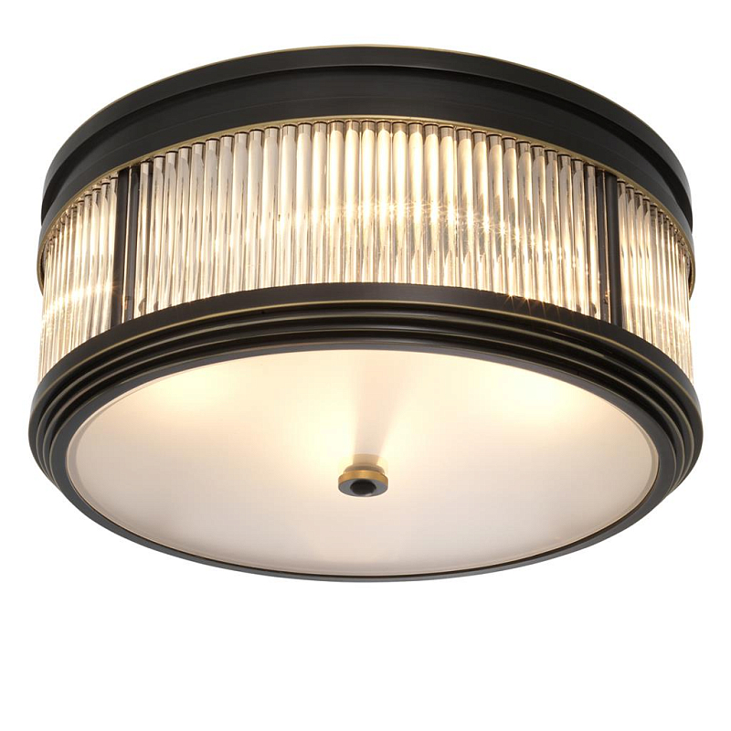 Потолочный светильник Темная бронза Dark bronze Disk Ceiling Lamp Темная бронза Прозрачное Стекло Потолочный светильник Темная бронза Dark bronze Disk Ceiling Lamp Темная бронза Прозрачное Стекло в Москве | Loft Concept