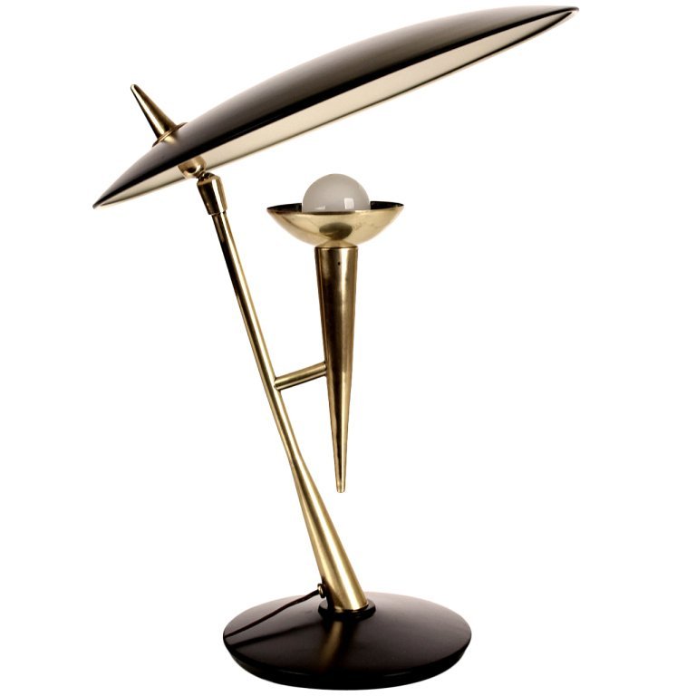   Stilnovo Desk / Table Lamp Brass Gold Black     | Loft Concept 