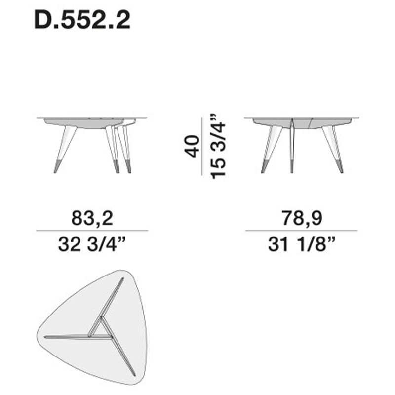       Gio Ponti D.552.2 Coffee Table  