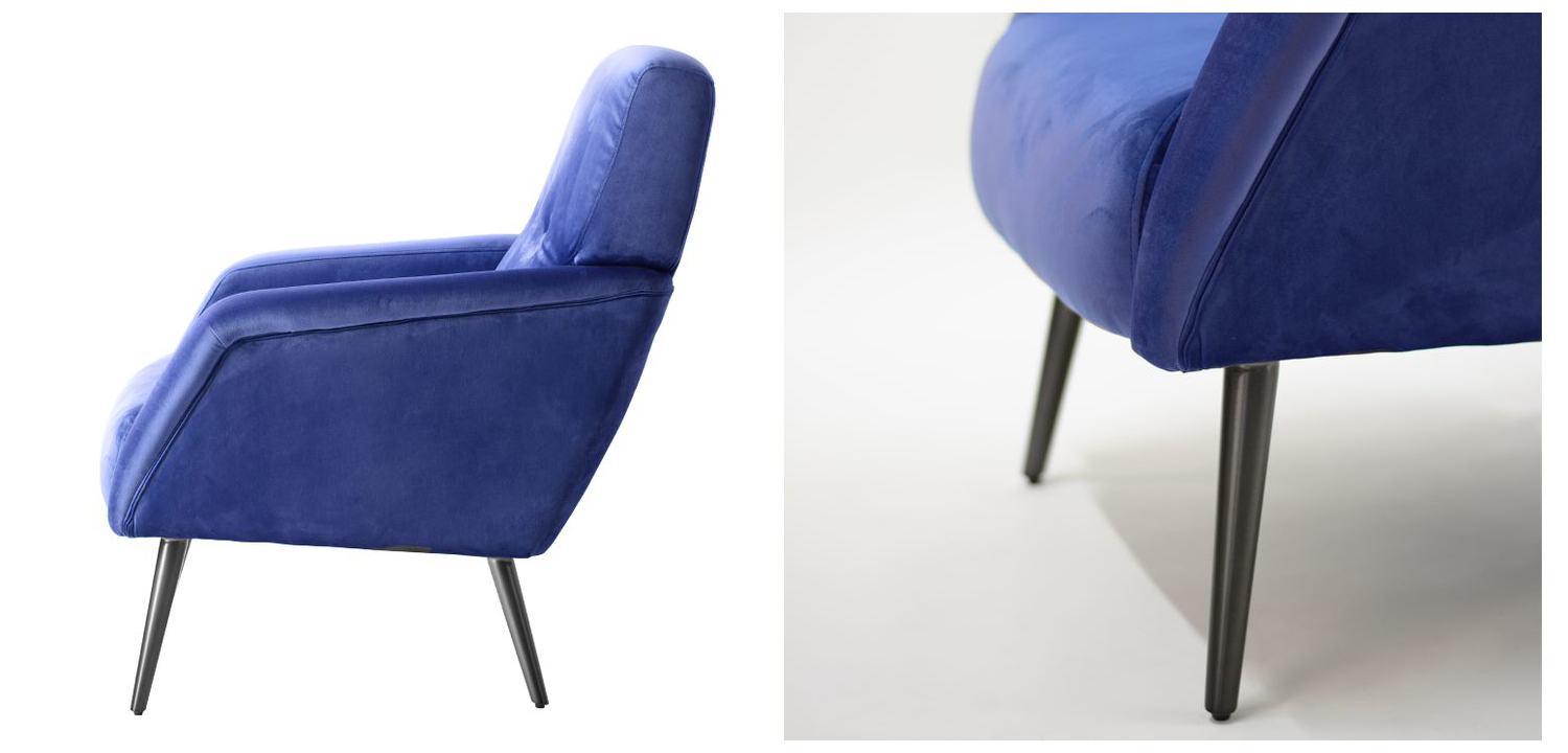 Кресло Diaspro Chair blue - фото