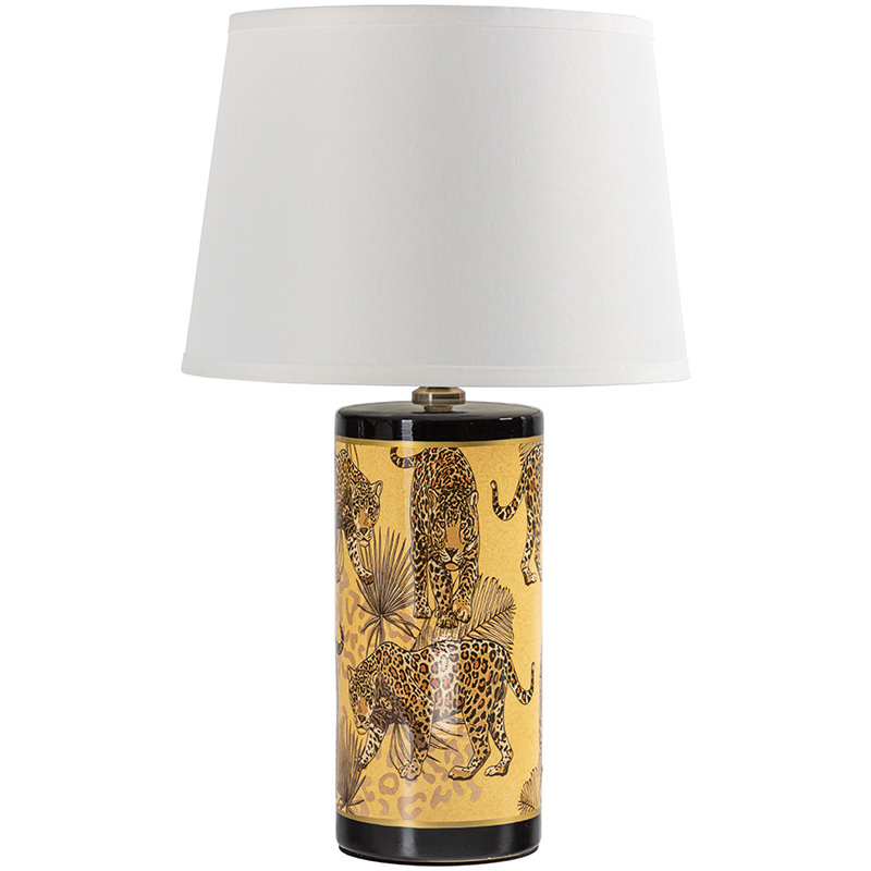     Leopard Lampshade Yellow White      | Loft Concept 