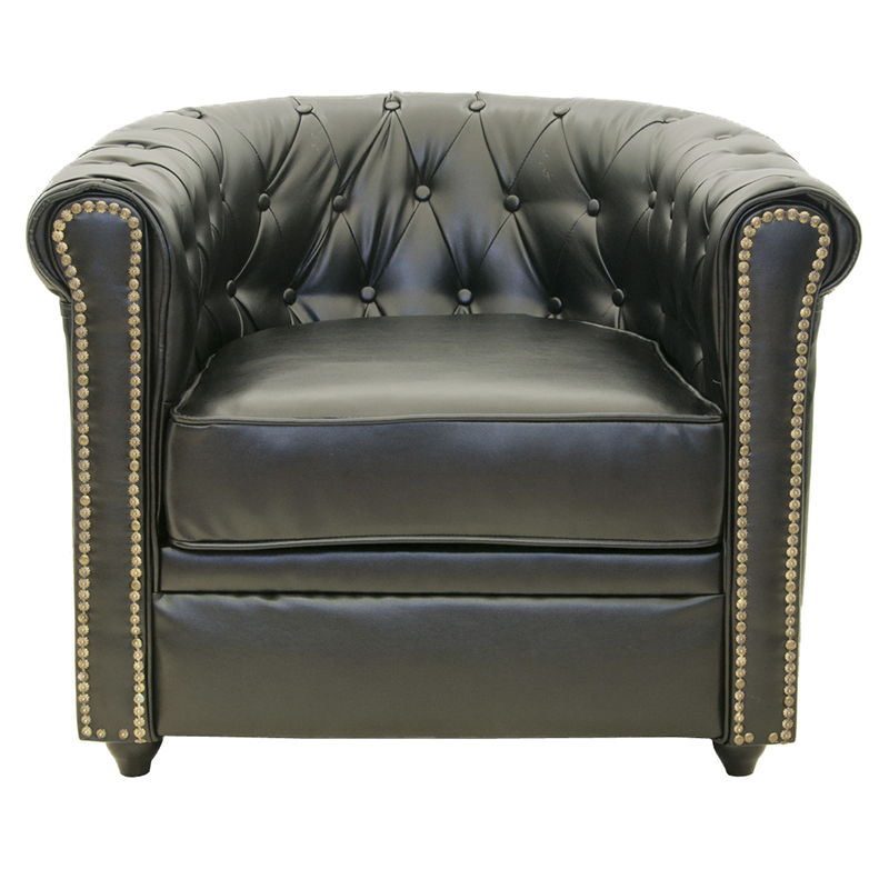       4-   Logan Leather Armchair black 2    | Loft Concept 
