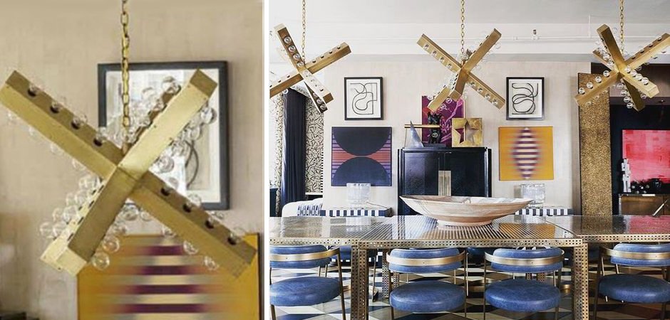 Подвесной светильник Nero Chandelier Gold - фото №1