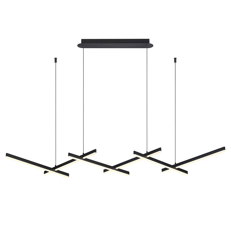  Rolf Black Lines Linear Chandelier    | Loft Concept 