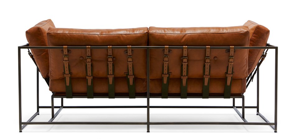 Двухместный диван Two Seat Encounter Leather Sofa - фото