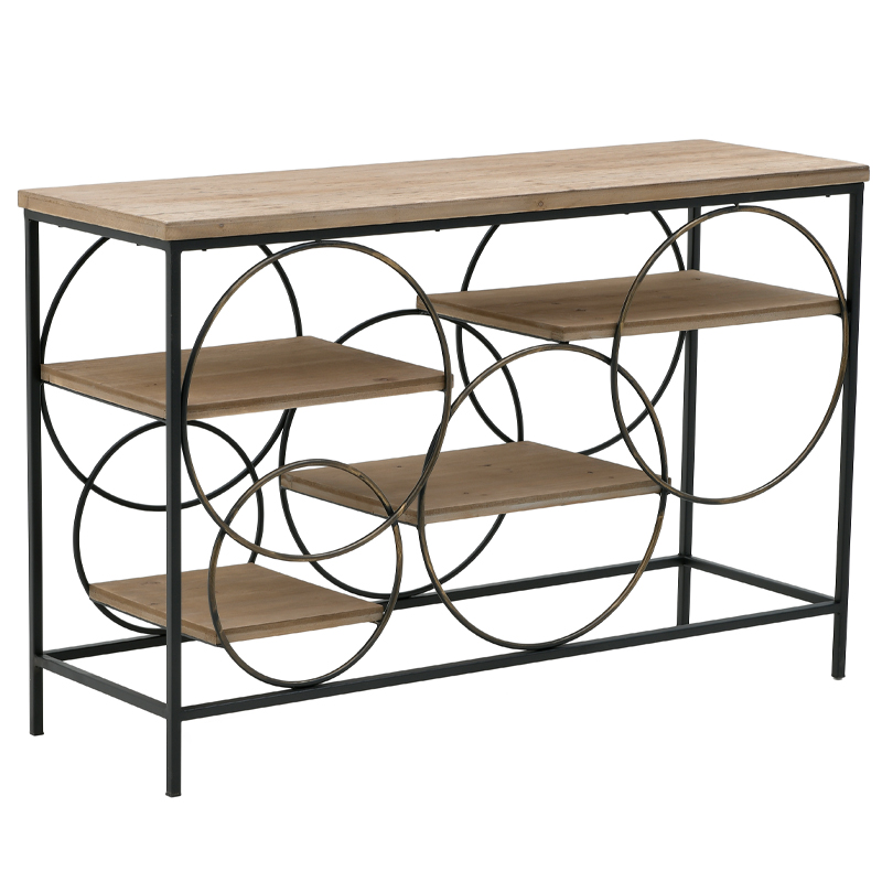 Консоль Circles Loft Console Черный Бежево-серый в Москве | Loft Concept 