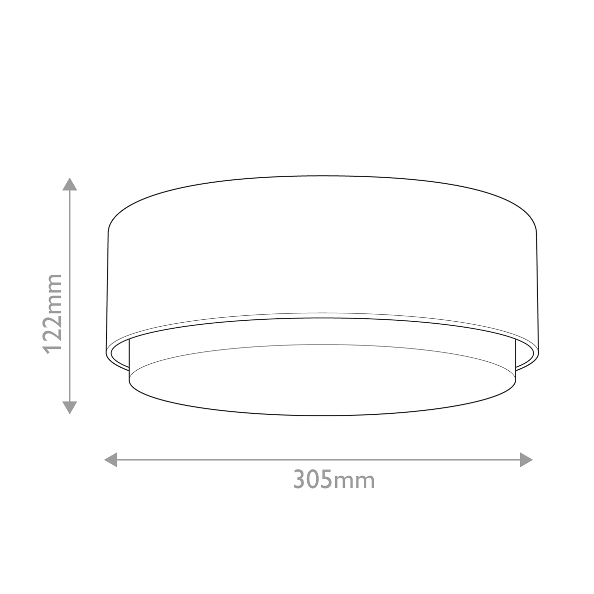 Потолочный светильник круглой формы с белым матовым плафоном Hinkley в Москве