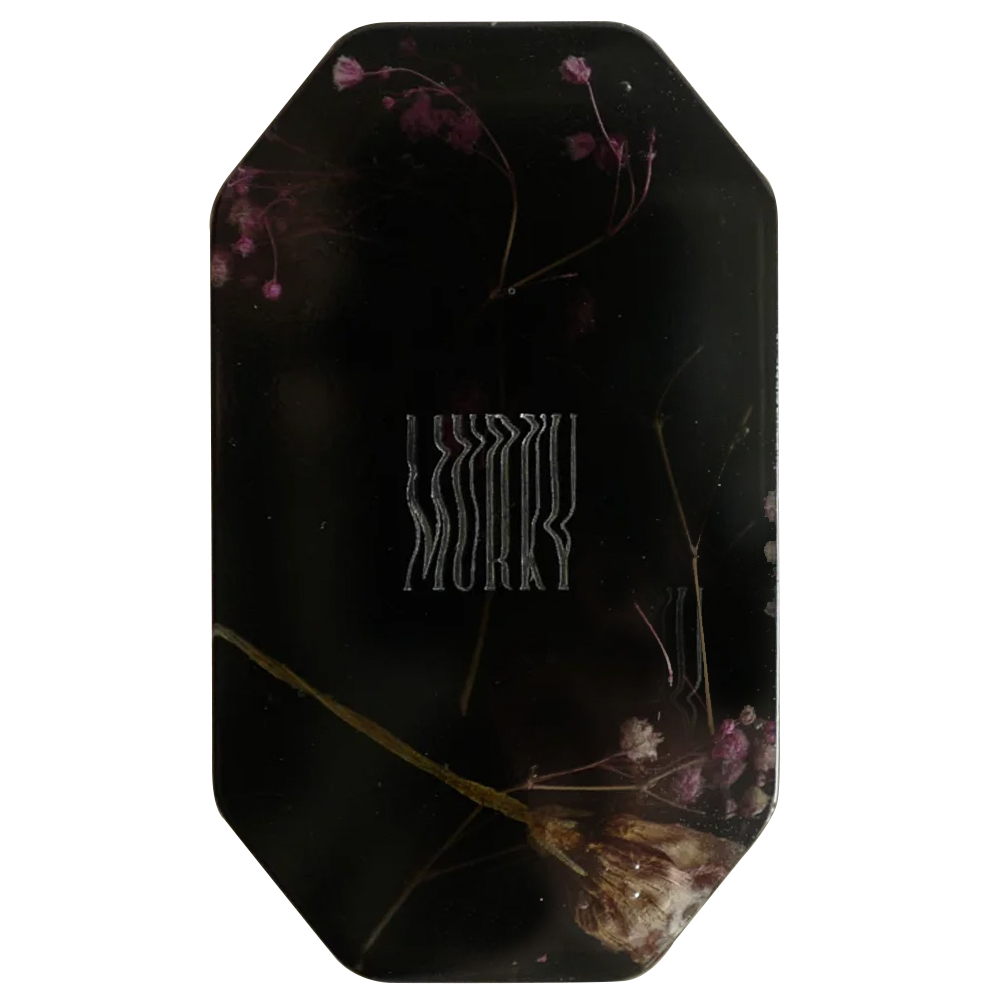 

Шкатулка из эпоксидной смолы с цветами черная Epoxy Resin Pink Flowers Box Black
