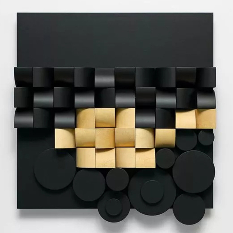 -     - Black and Gold Art Object     | Loft Concept 