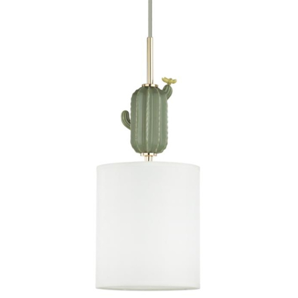 

Подвесной светильник с декором в виде кактуса из керамики Opuntia D18 см