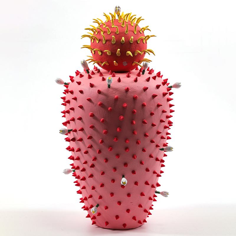 Статуэтка тропический фрукт Pandora Tropical Fruit Prickly Pink Fruit Розовый Красный Мульти в Москве | Loft Concept 