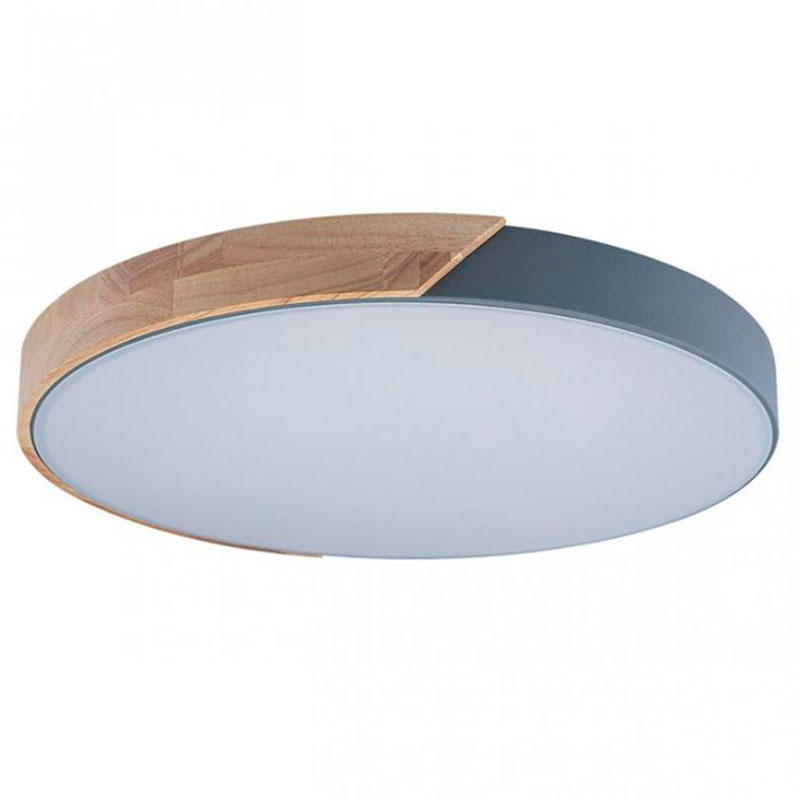 

Потолочный светильник Wooden Wheels Grey Wood диаметр 51