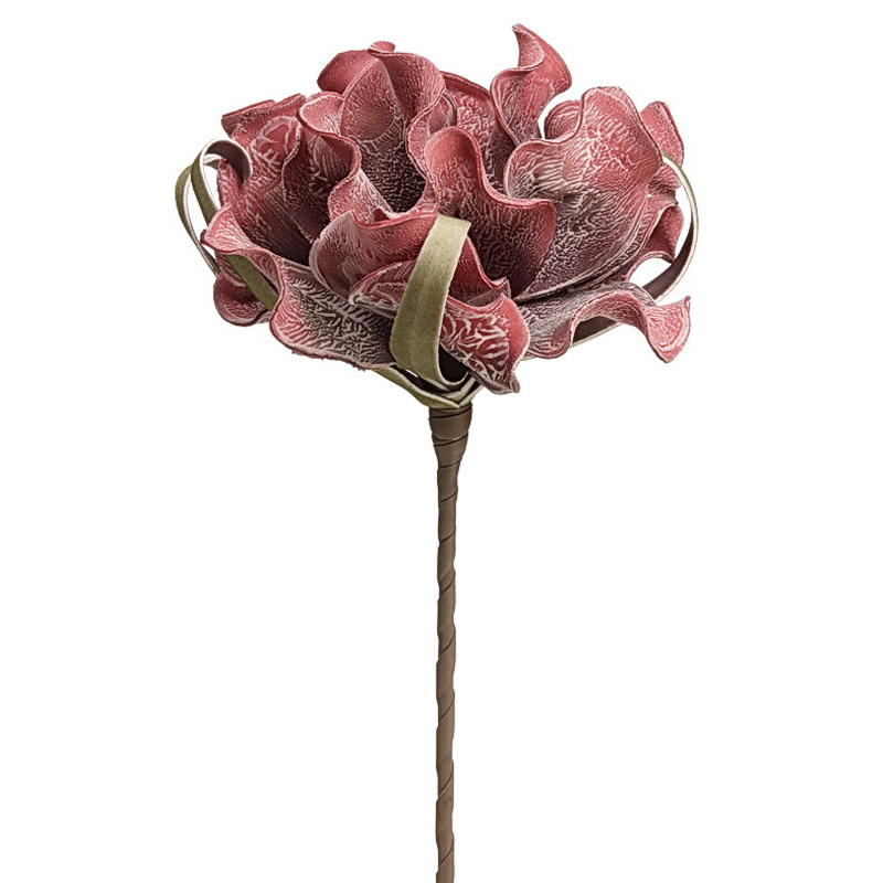 

Декоративный искусственный цветок Пион красный
