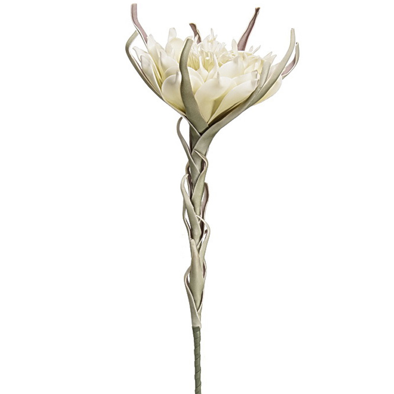 

Декоративный искусственный цветок Лотос белый