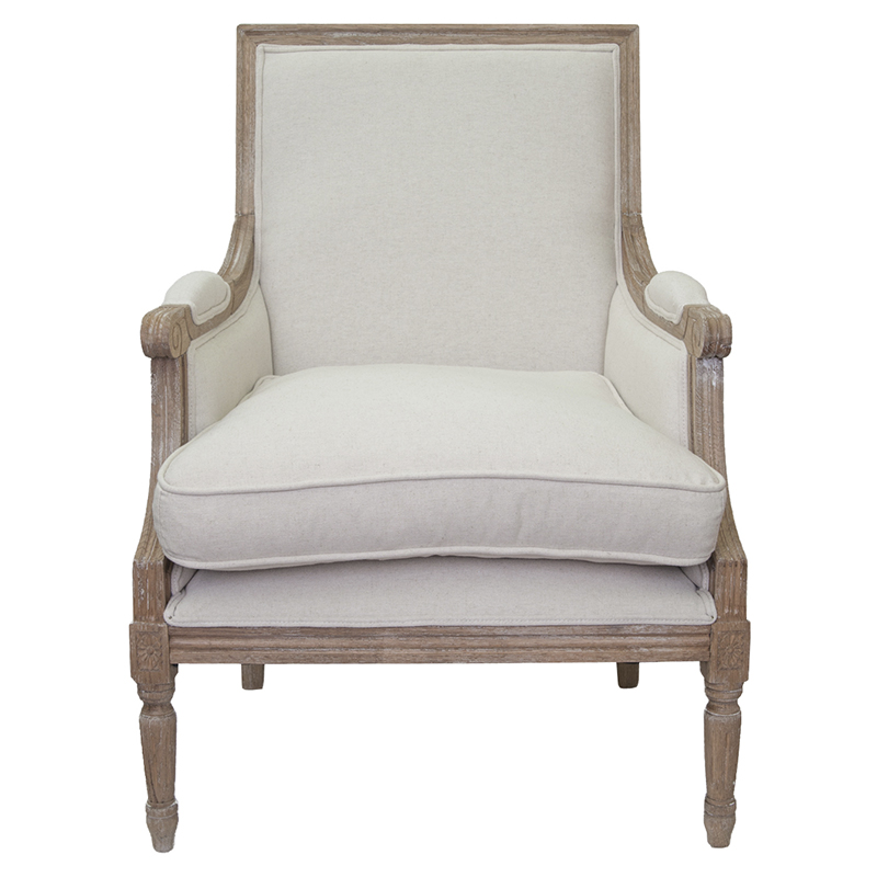  William Classical Armchair beige flax     | Loft Concept 