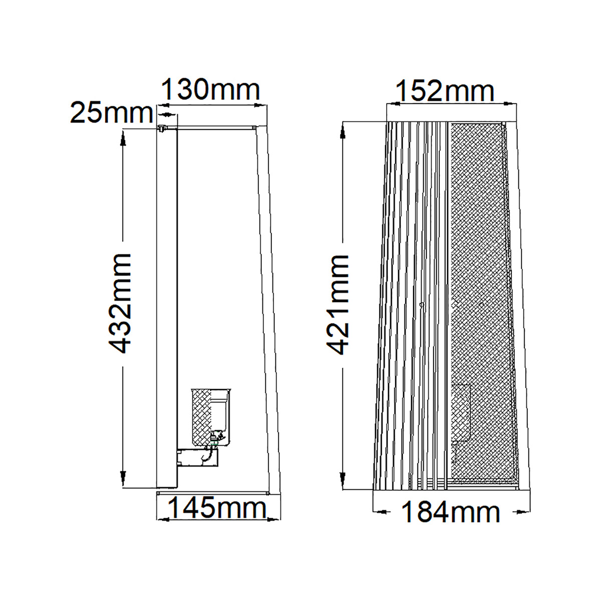 Бра с черными вертикальными линиями Kichler в Москве