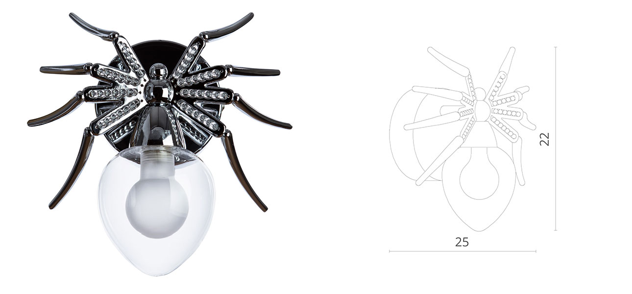 Бра Паук Spiders lamp по цене 6 300 руб. купить в Москве с доставкой по ...