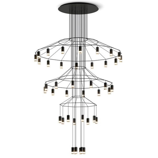  Vibia Wireflow Chandelier 0378 LED Suspension 42 lamp    | Loft Concept 