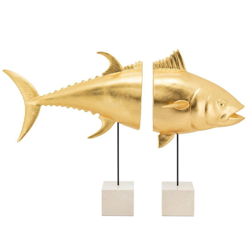  Tuna With Marble Bases Goldleaf     Bianco   | Loft Concept 
