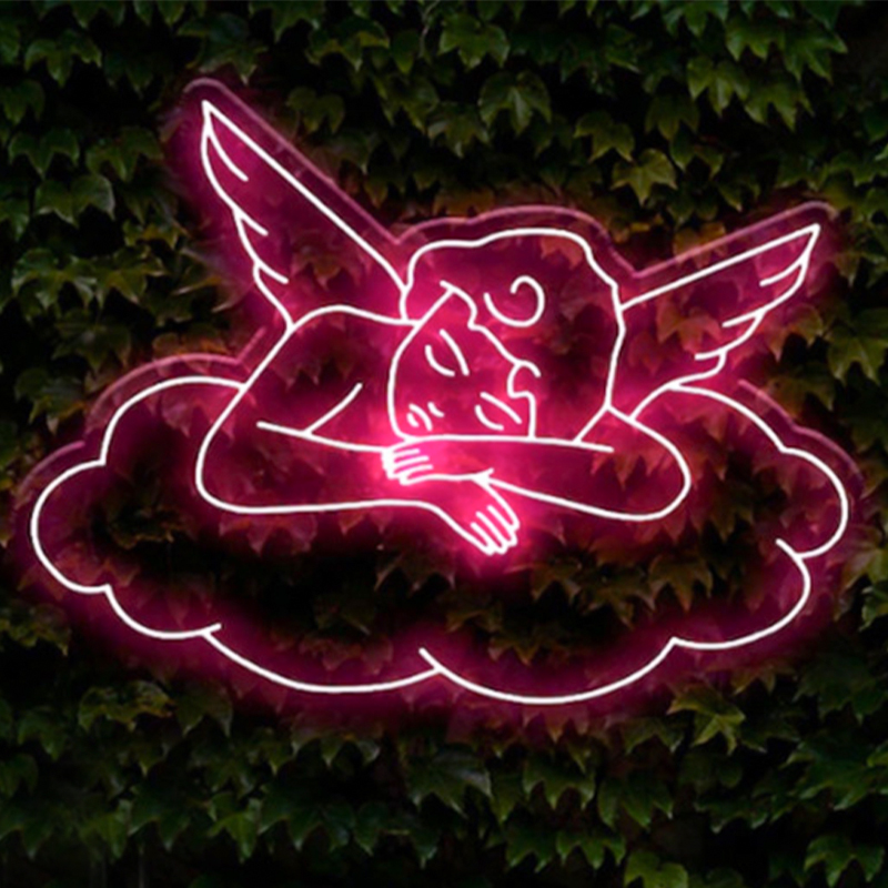    Sleeping Angel Neon Wall Lamp      | Loft Concept 