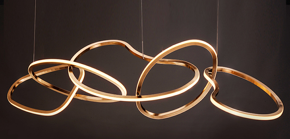 Unfolded Hanging RING Gold Unfolded Hanging RING Gold - Loft-Concept в Москве