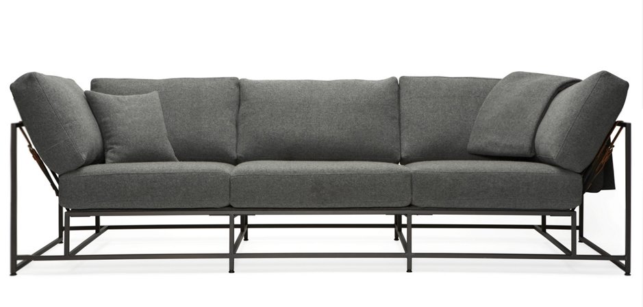 Диван Grey Wool Sofa  - фото