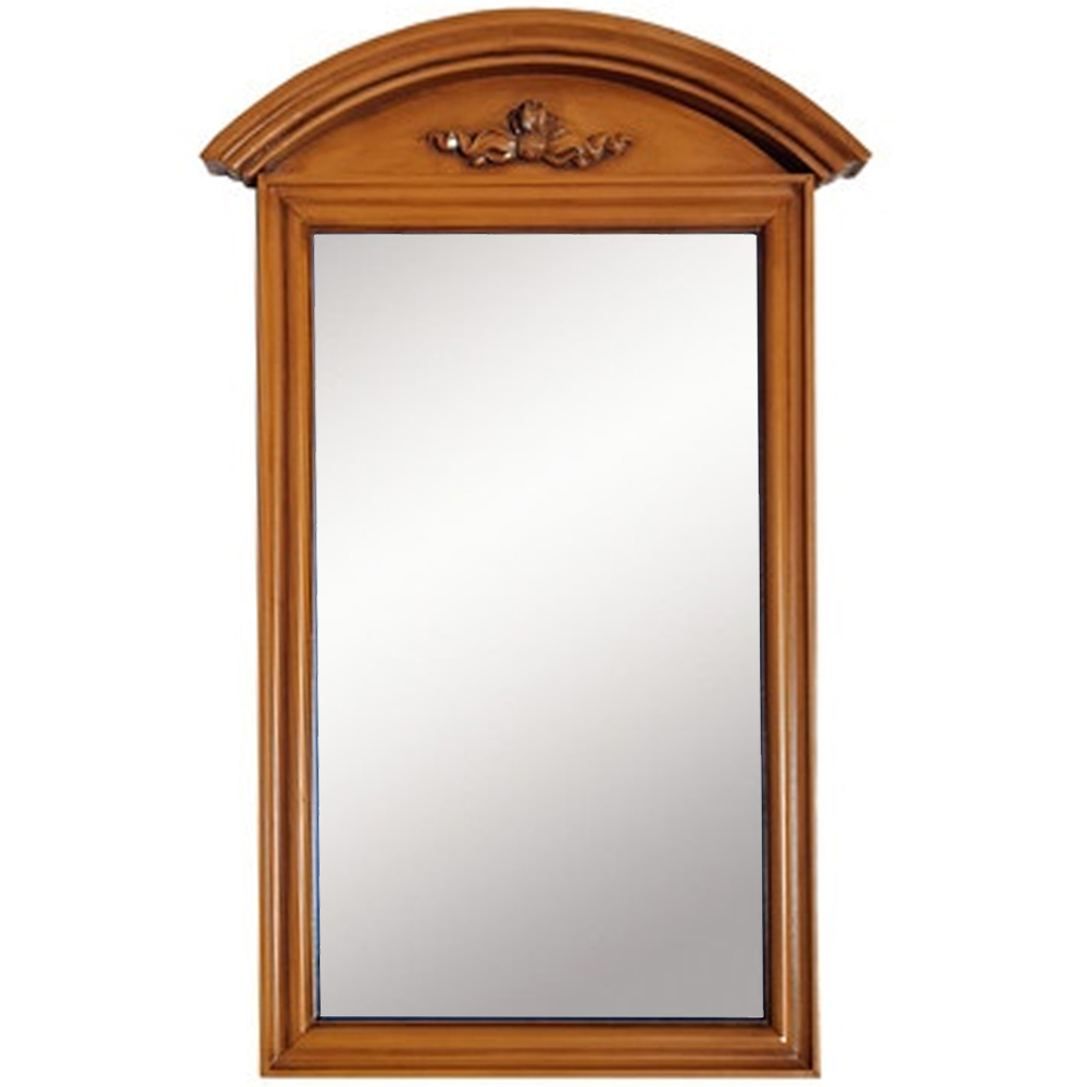 

Настенное зеркало в деревянной раме орехового цвета Guirlande de Roses Walnut Color Mirror