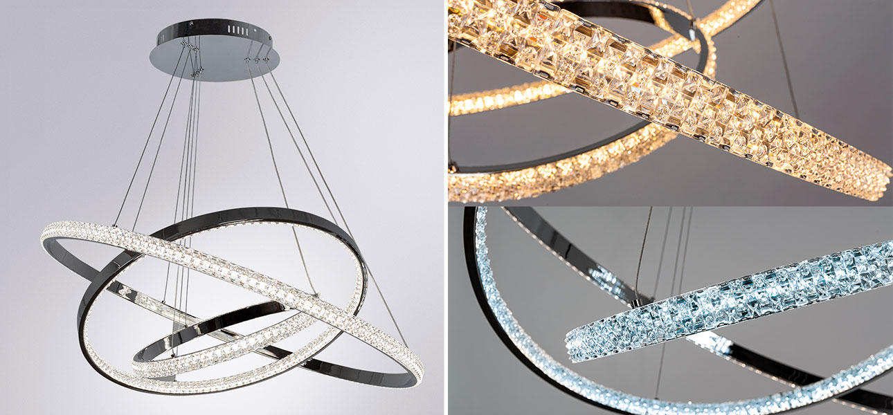 Люстра дизайнерская Silver Rings of Venus  - фото