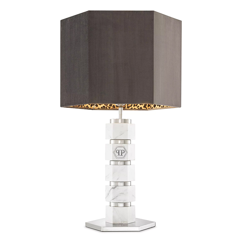   Philipp Plein Table Lamp Hexagon    Bianco    | Loft Concept 