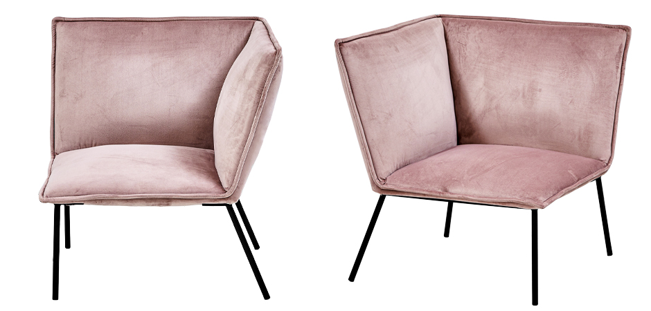 Кресло Corner Armchair pink - фото