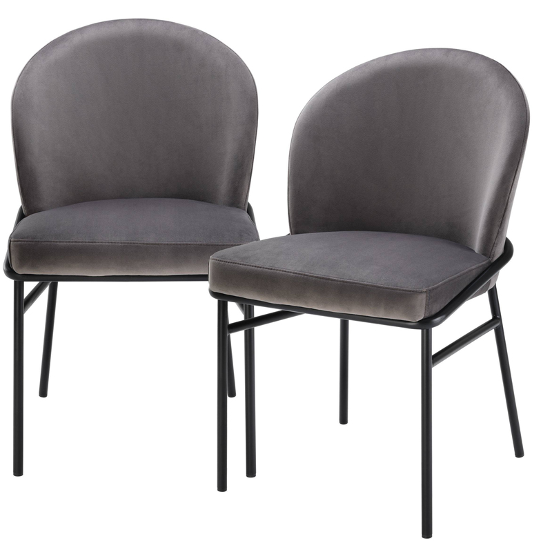 Комплект из двух стульев Eichholtz Dining Chair Willis Set of 2 grey